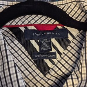 Tommy Hilfiger Men's Checkered Shirt - Black and White